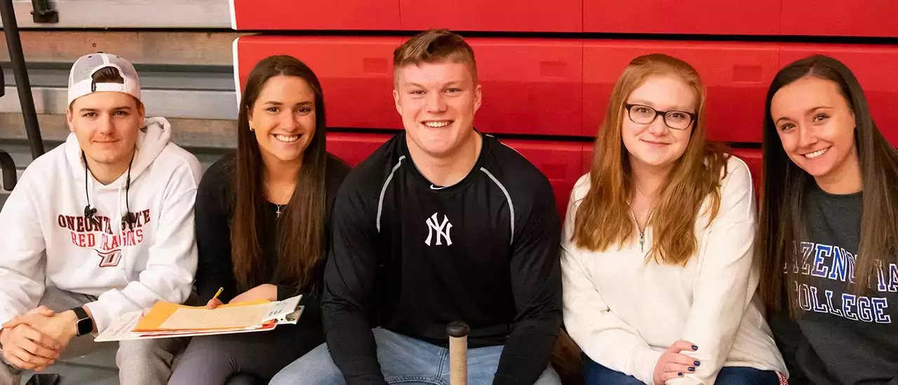 photo of 5 students