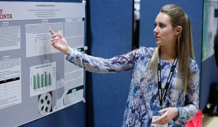 Emily Shaver discusses her dietetics poster project