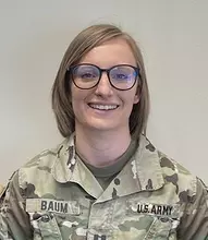 Taylor Baum in Uniform