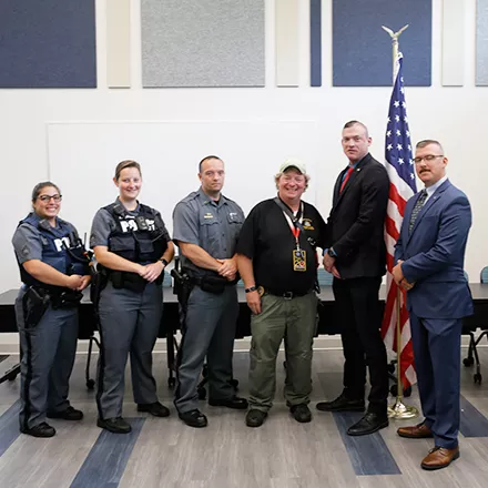 Budd and Cardelle Police Chief Swearing-In Ceremony