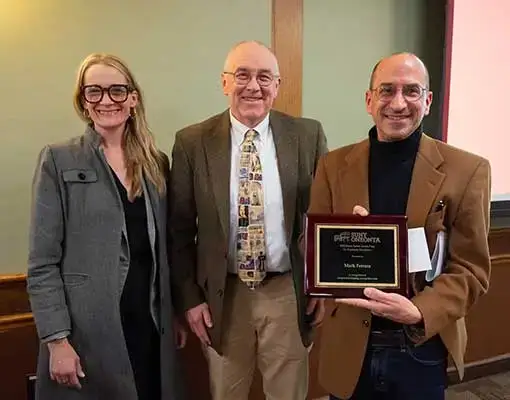 Professor of English Dr. Mark Ferrara, Susan Sutton Smith Award Winner